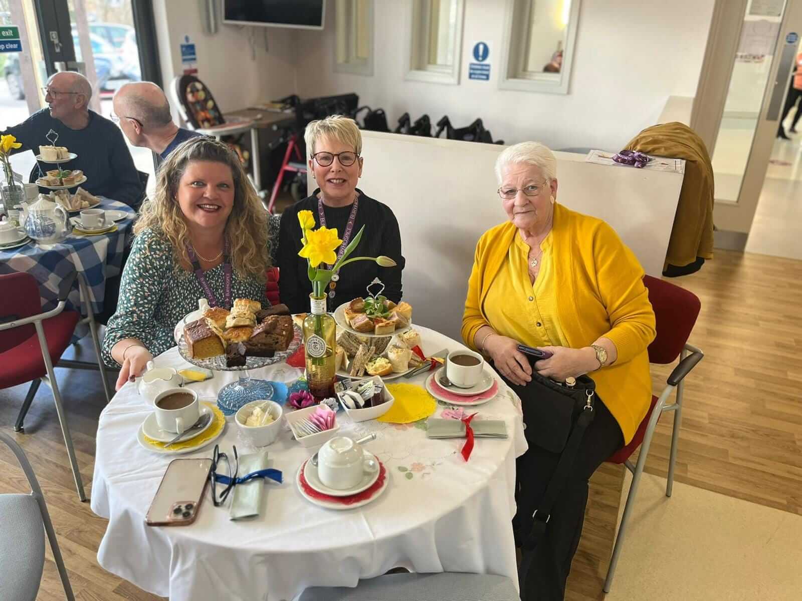 Volunteer Services Manager Joanne Johnson with volunteers Sandra