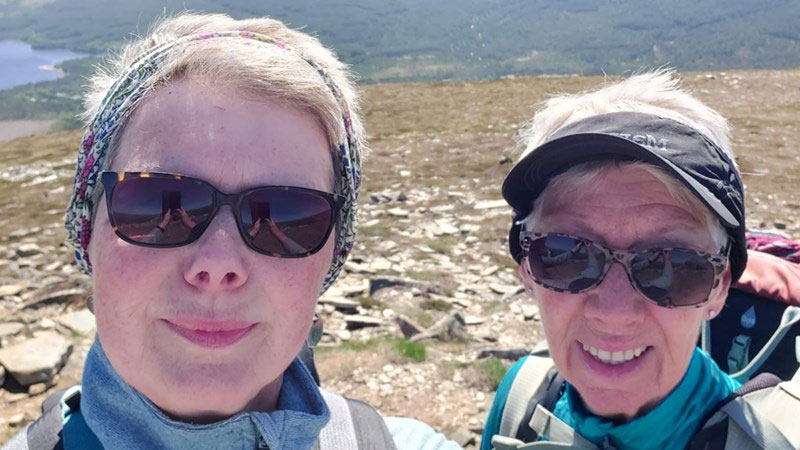 Jo Gill with friend Sherene