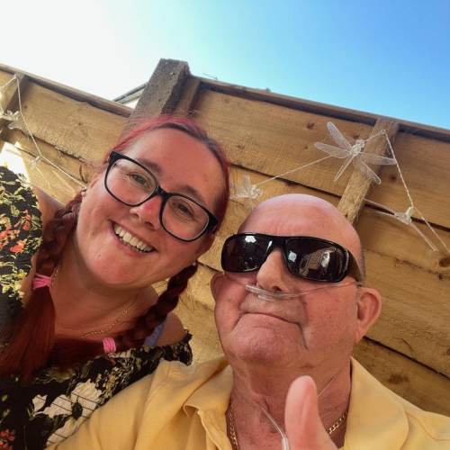 Clair with Dad, Peter