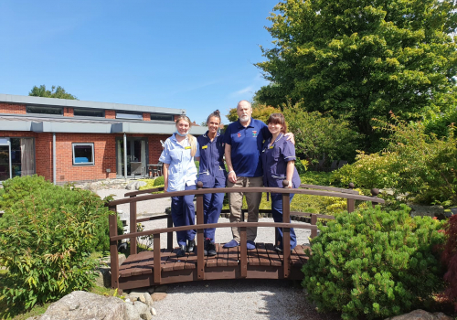 Nigel Hill With Nurses