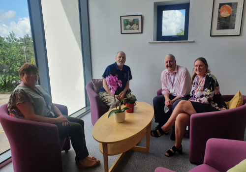 Nigel Hill With The Fundraising Team